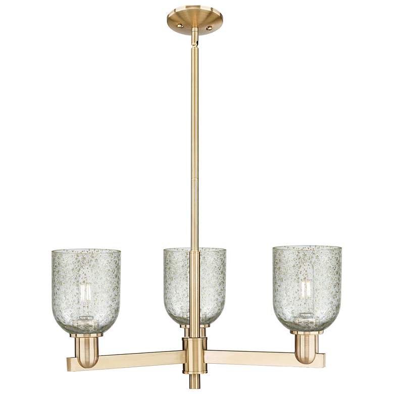 Image 1 Caledonia 27" Wide 3-Light Champagne Bronze Chandelier w/ Mica Shade