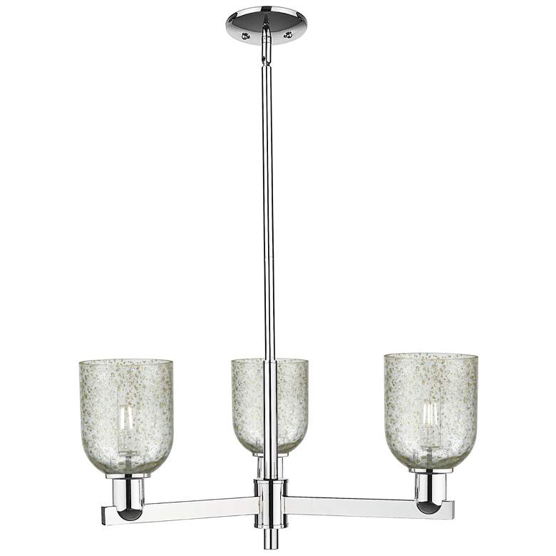 Image 1 Caledonia 27" Wide 3-Light Polished Chrome Chandelier w/ Mica Shade