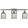 Caledonia 3 Light 26" LED Bath Light - Brushed Satin Nickel - Charcoal