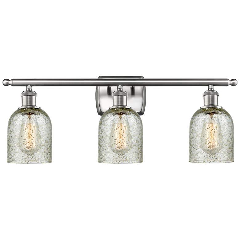 Image 1 Caledonia 3 Light 26" LED Bath Light - Brushed Satin Nickel - Mica Sha