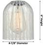 5_Caledonia 3 Light 26" LED Bath Light - Matte Black - Charcoal Shade more views