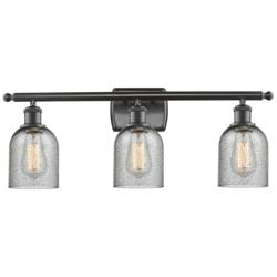 Caledonia 3 Light 26" LED Bath Light - Oil Rubbed Bronze - Charcoal Sh