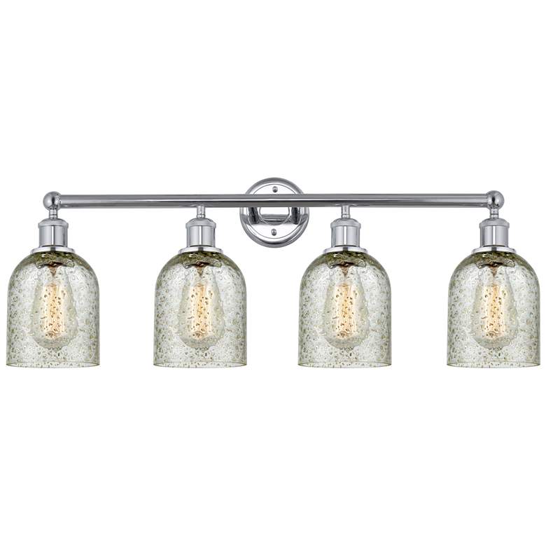 Image 1 Caledonia 32" 4-Light Polished Chrome Bath Light w/ Mica Shade