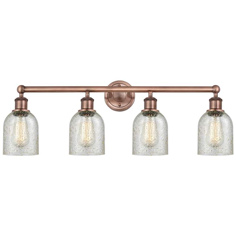 Image 1 Caledonia 32" Wide 4 Light Antique Copper Bath Vanity Light With Mica