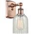 Caledonia 5" Antique Copper Sconce w/ Mouchette Shade