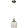 Caledonia 5" Brushed Satin Nickel Cord Hung Mini Pendant w/ Mica Shade