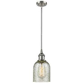 Image1 of Caledonia 5" Brushed Satin Nickel Mini Pendant w/ Mica Shade
