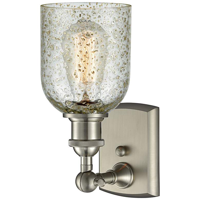 Image 3 Caledonia 5" Brushed Satin Nickel Sconce w/ Mica Shade more views