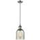 Caledonia 5" LED Mini Pendant - Brushed Satin Nickel - Mica Shade