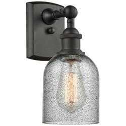 Caledonia 5" LED Sconce - Bronze Finish - Charcoal Shade