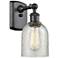 Caledonia 5" Matte Black Sconce w/ Mica Shade