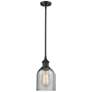 1_Caledonia 5" Oil Rubbed Bronze Mini Pendant w/ Charcoal Shade