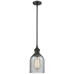 Caledonia 5" Oil Rubbed Bronze Mini Pendant w/ Charcoal Shade