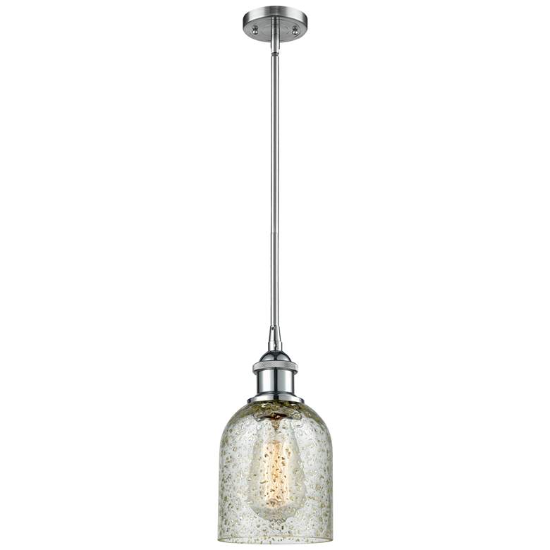 Image 1 Caledonia 5" Polished Chrome Mini Pendant w/ Mica Shade
