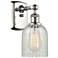 Caledonia 5" Polished Nickel Sconce w/ Mouchette Shade