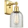 Caledonia 5" Satin Gold Sconce w/ Mica Shade