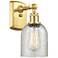 Caledonia 5" Satin Gold Sconce w/ Mica Shade