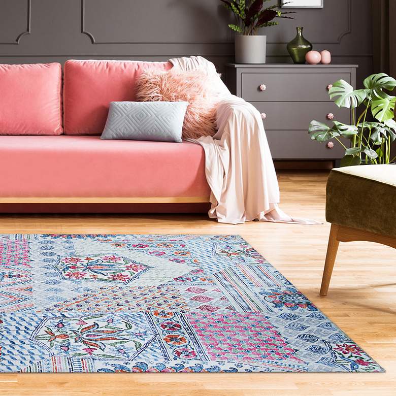 Image 1 Caledonia Rhapsody 5'x8' Honeysuckle Indoor Area Rug