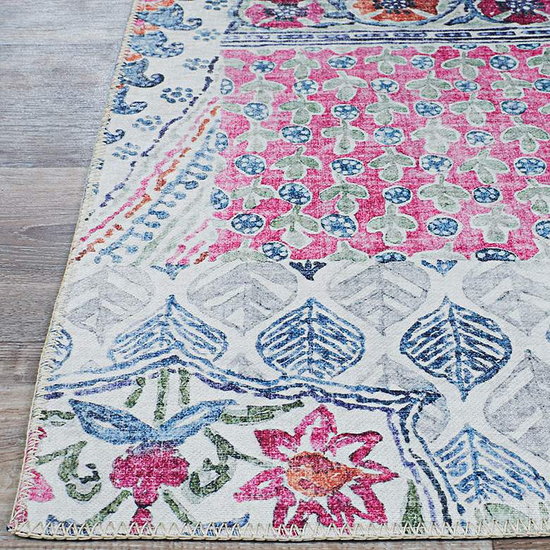 Image 3 Caledonia Rhapsody 5'x8' Honeysuckle Indoor Area Rug more views