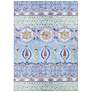 Thumbnail2 of Caledonia Tangiers 2'x8' Runner Aquamarine Indoor Area Rug