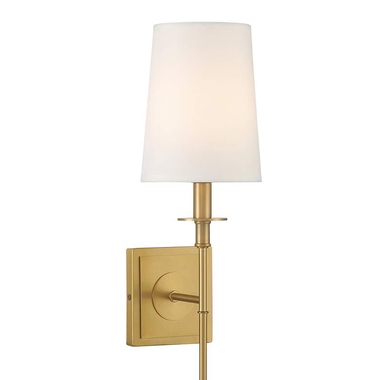Image 2 Calera 23 1/2" High Signature Brass Wall Sconce more views
