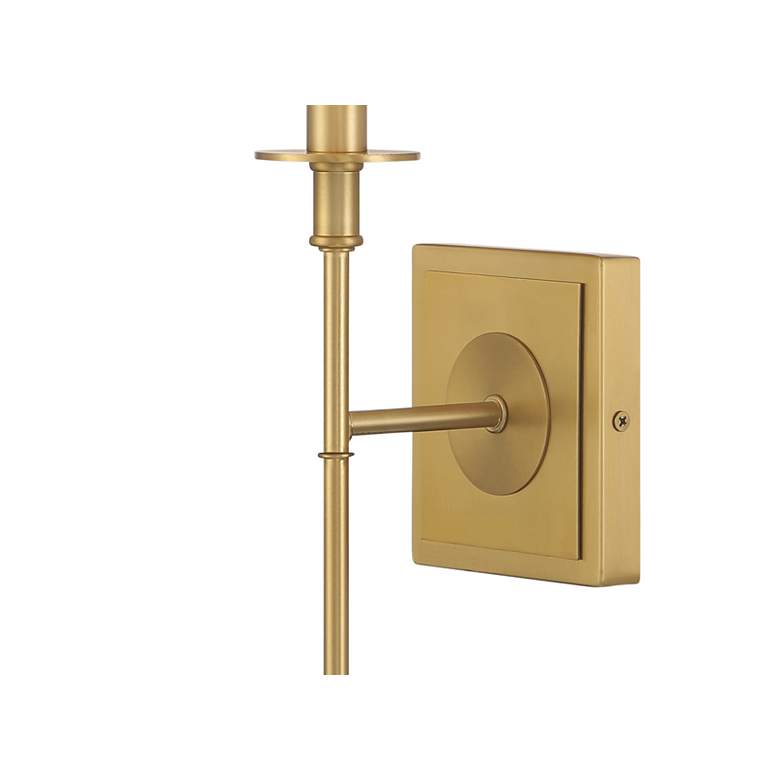 Image 3 Calera 23 1/2" High Signature Brass Wall Sconce more views
