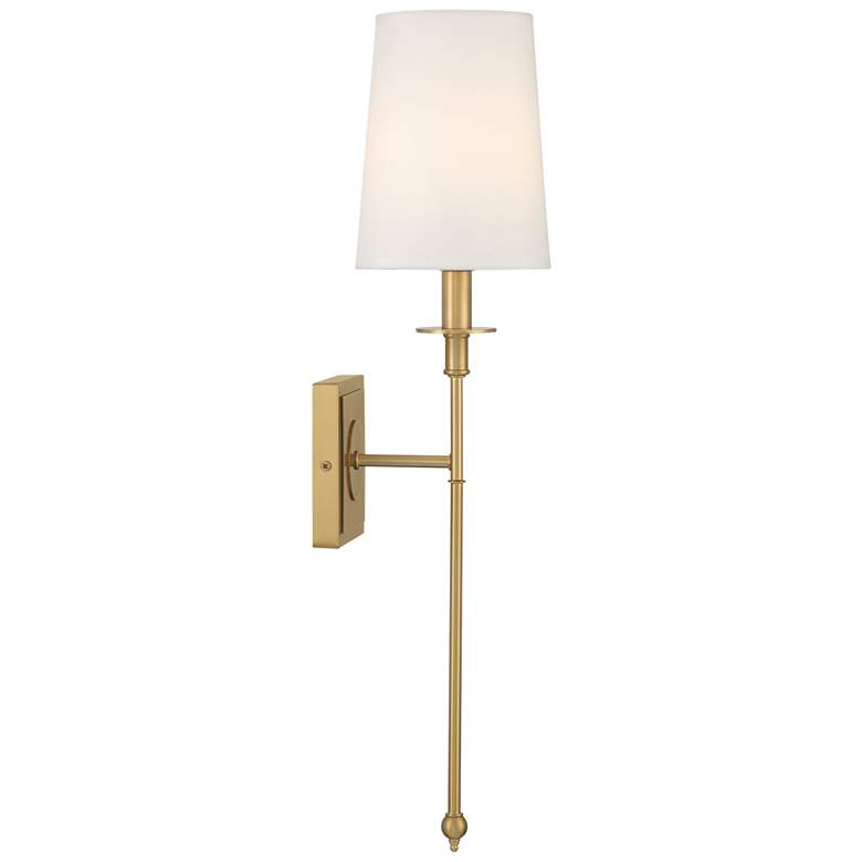 Image 4 Calera 23 1/2" High Signature Brass Wall Sconce more views