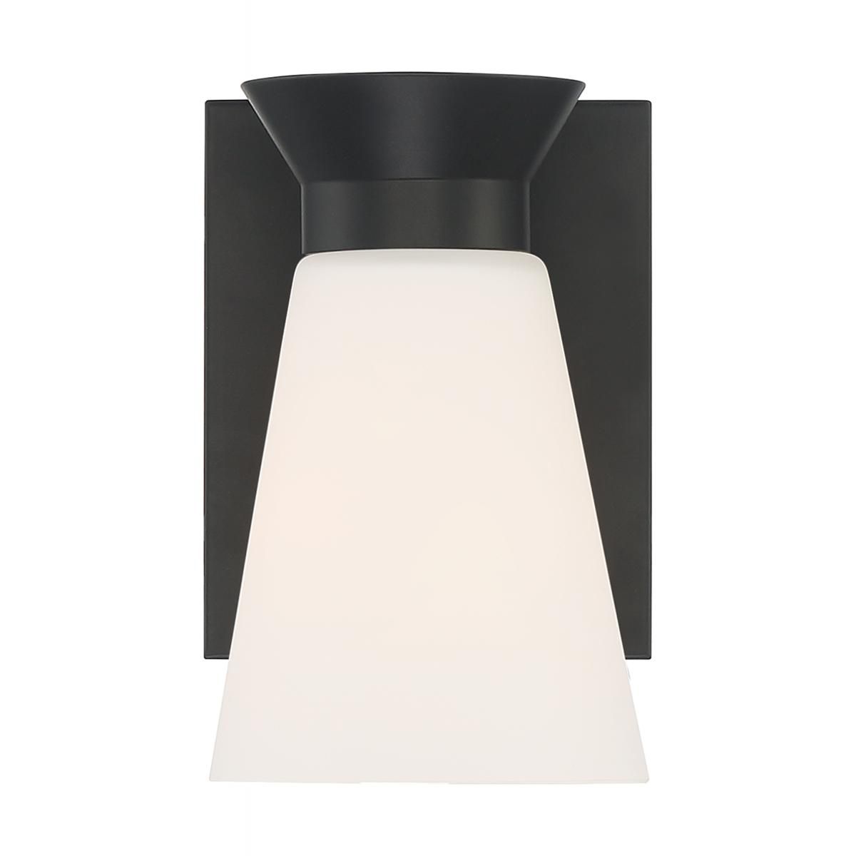 Image 2 Caleta; 1 Light; Wall Sconce; Black Finish with Frosted Cylindrical Glass more views