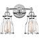 Calgary 10 1/2" High 2-Light Chrome Wall Sconce
