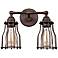 Calgary 10 1/2" High 2-Light Parisian Bronze Wall Sconce