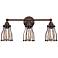 Calgary 22" Wide 3-Light Parisian Bronze Bath Light