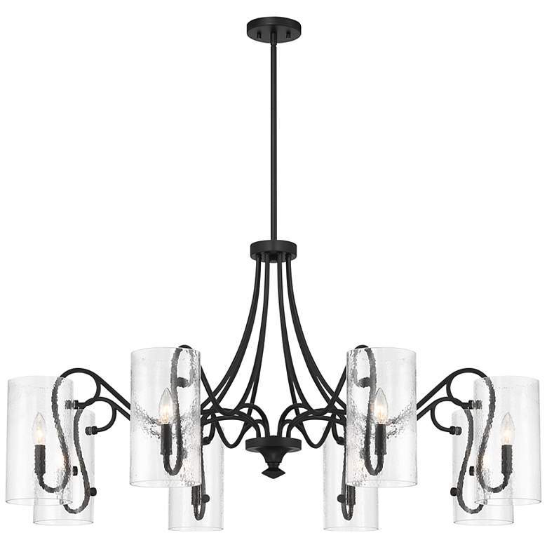 Image 3 Calgary 8-Light Chandelier in Matte Black more views