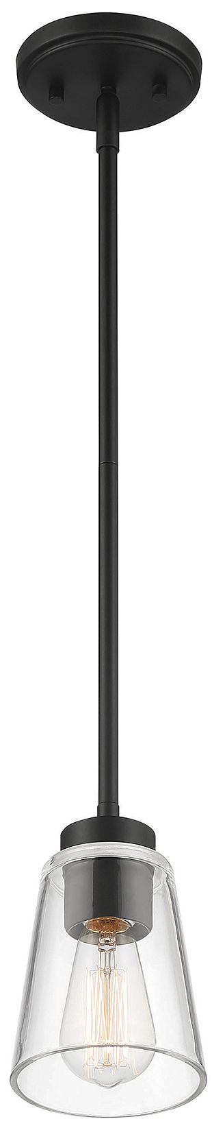 Image 4 Calhoun 1-Light Mini-Pendant in Matte Black more views