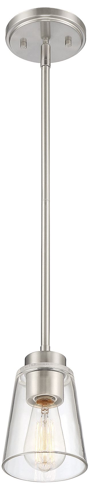Image 4 Calhoun 1-Light Mini-Pendant in Satin Nickel more views