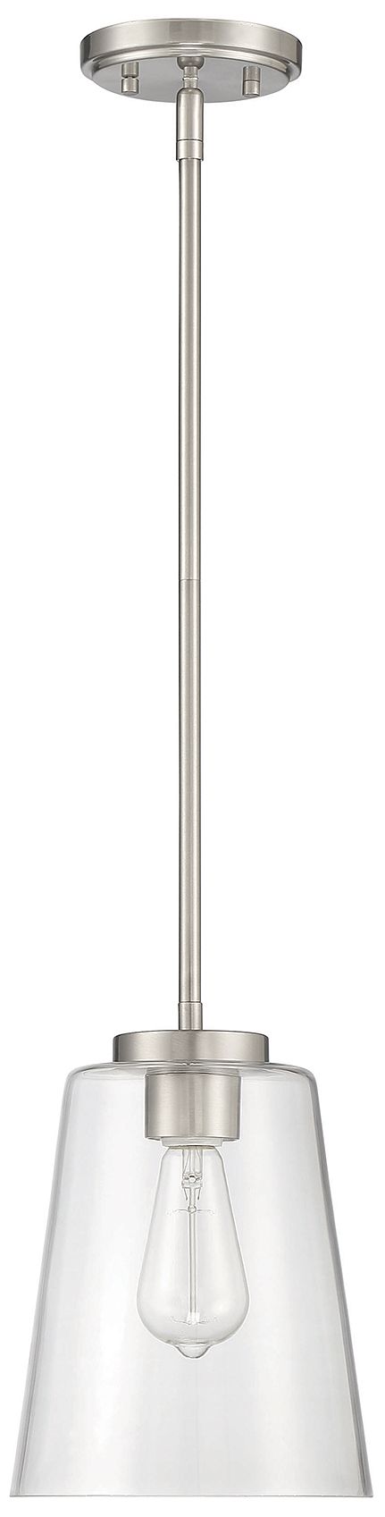 Image 2 Calhoun 1-Light Pendant in Satin Nickel more views