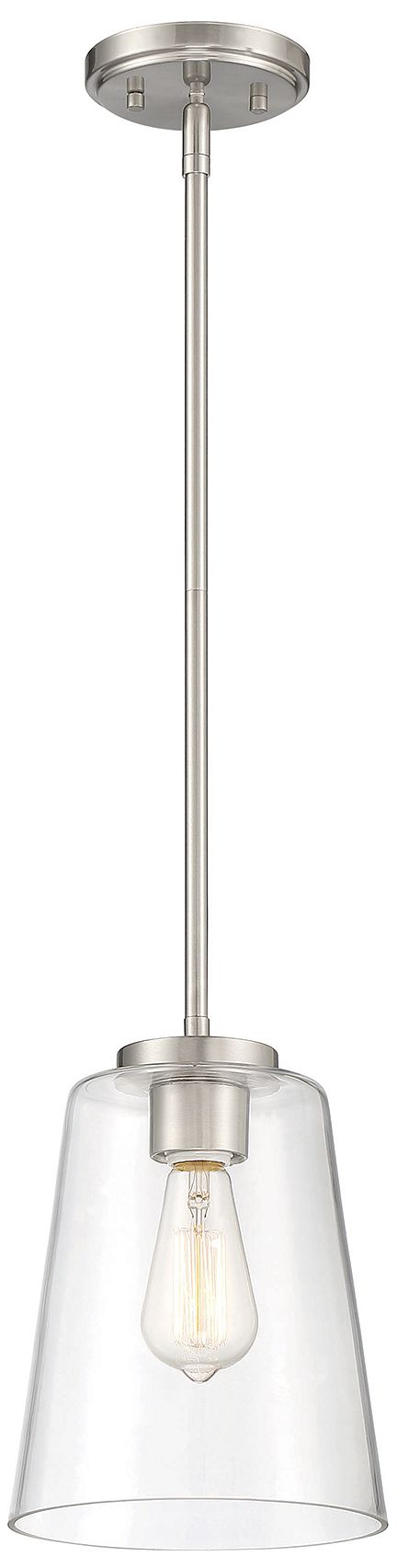 Image 3 Calhoun 1-Light Pendant in Satin Nickel more views