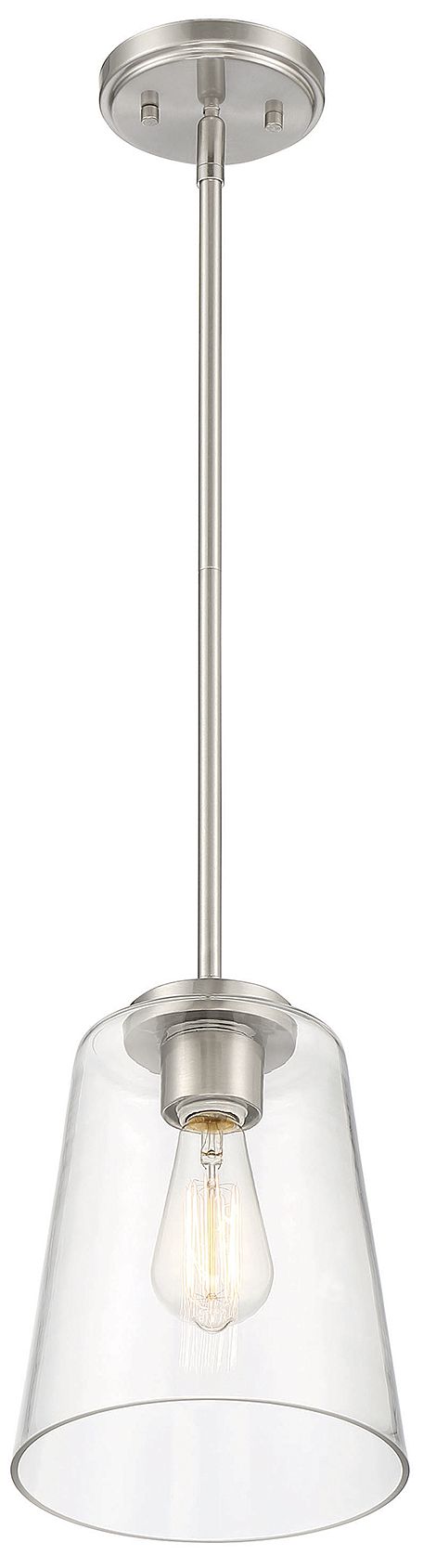 Image 4 Calhoun 1-Light Pendant in Satin Nickel more views