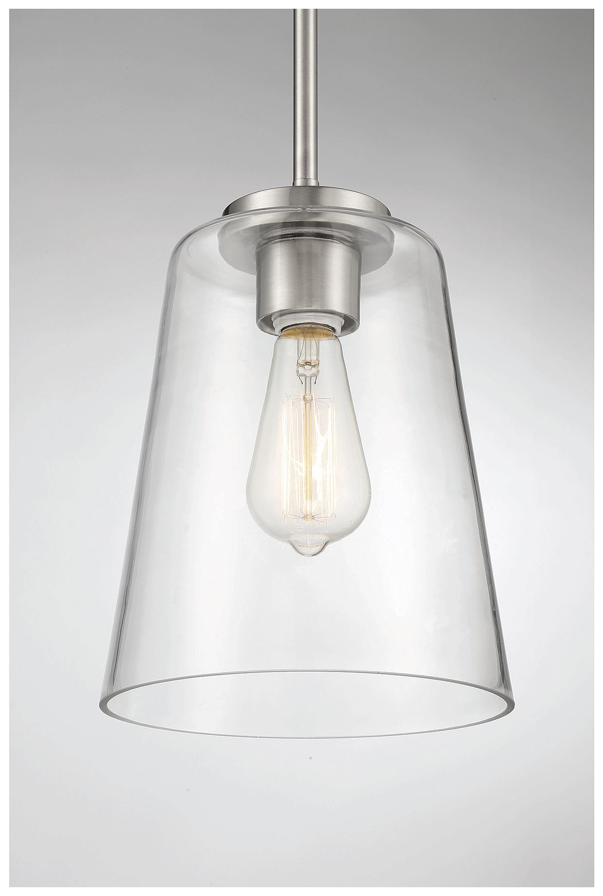 Image 5 Calhoun 1-Light Pendant in Satin Nickel more views