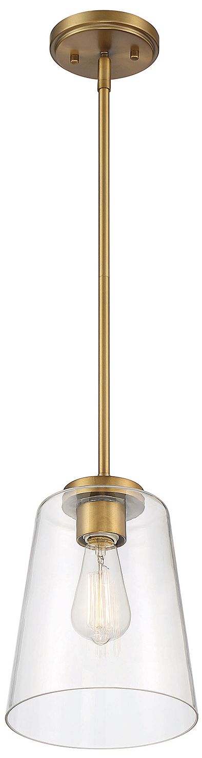 Image 4 Calhoun 1-Light Pendant in Warm Brass more views