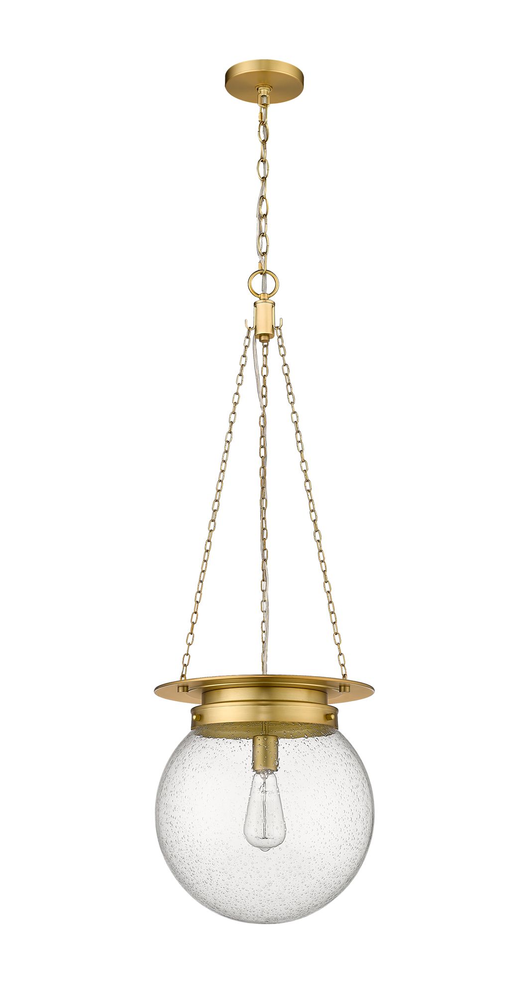 Calhoun 13" Wide Heritage Brass Globe Pendant Light