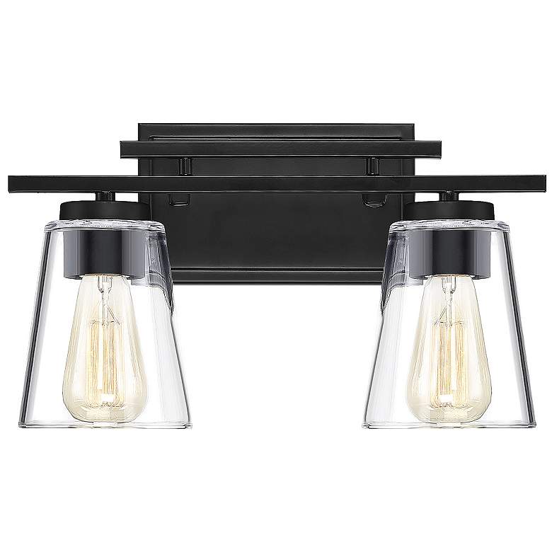 Image 1 Calhoun 2-Light Bathroom Vanity Light in Black