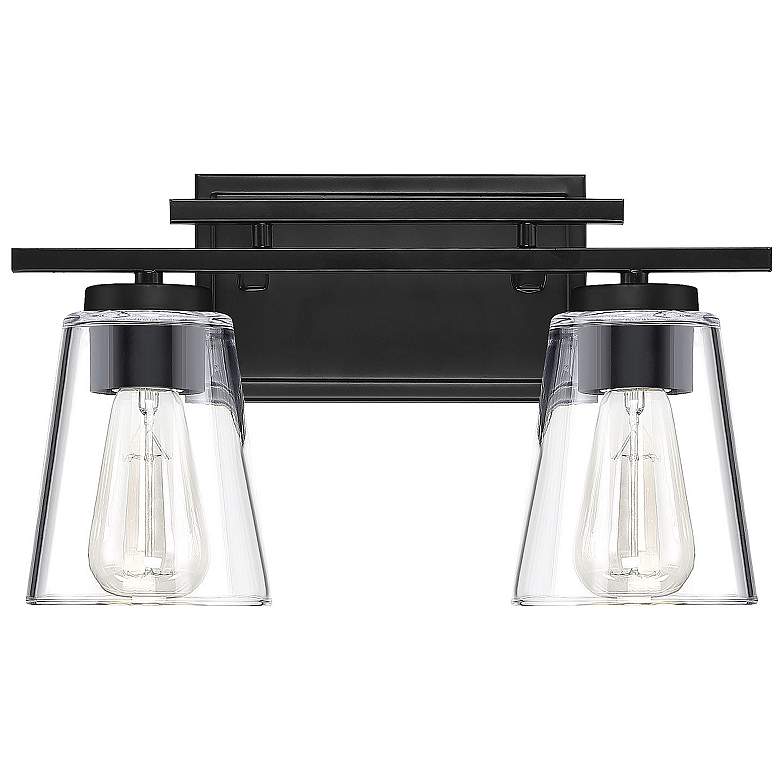 Image 2 Calhoun 2-Light Bathroom Vanity Light in Black more views