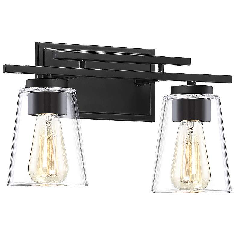Image 3 Calhoun 2-Light Bathroom Vanity Light in Black more views