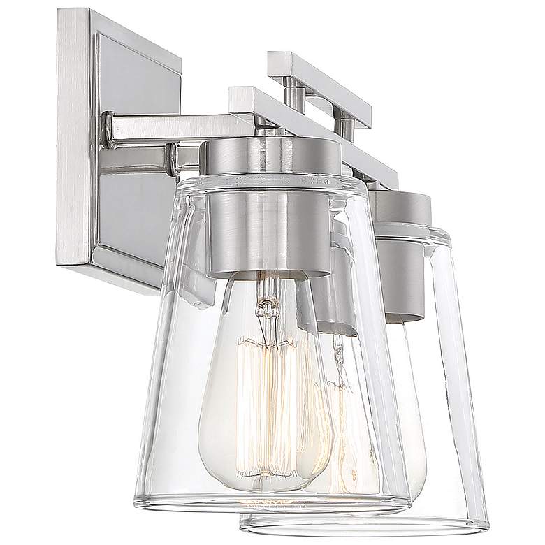 Image 5 Calhoun 2-Light Bathroom Vanity Light in Satin Nickel more views
