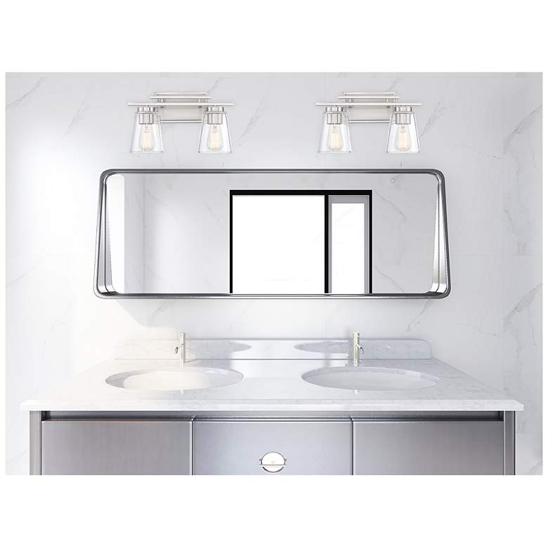 Image 6 Calhoun 2-Light Bathroom Vanity Light in Satin Nickel more views