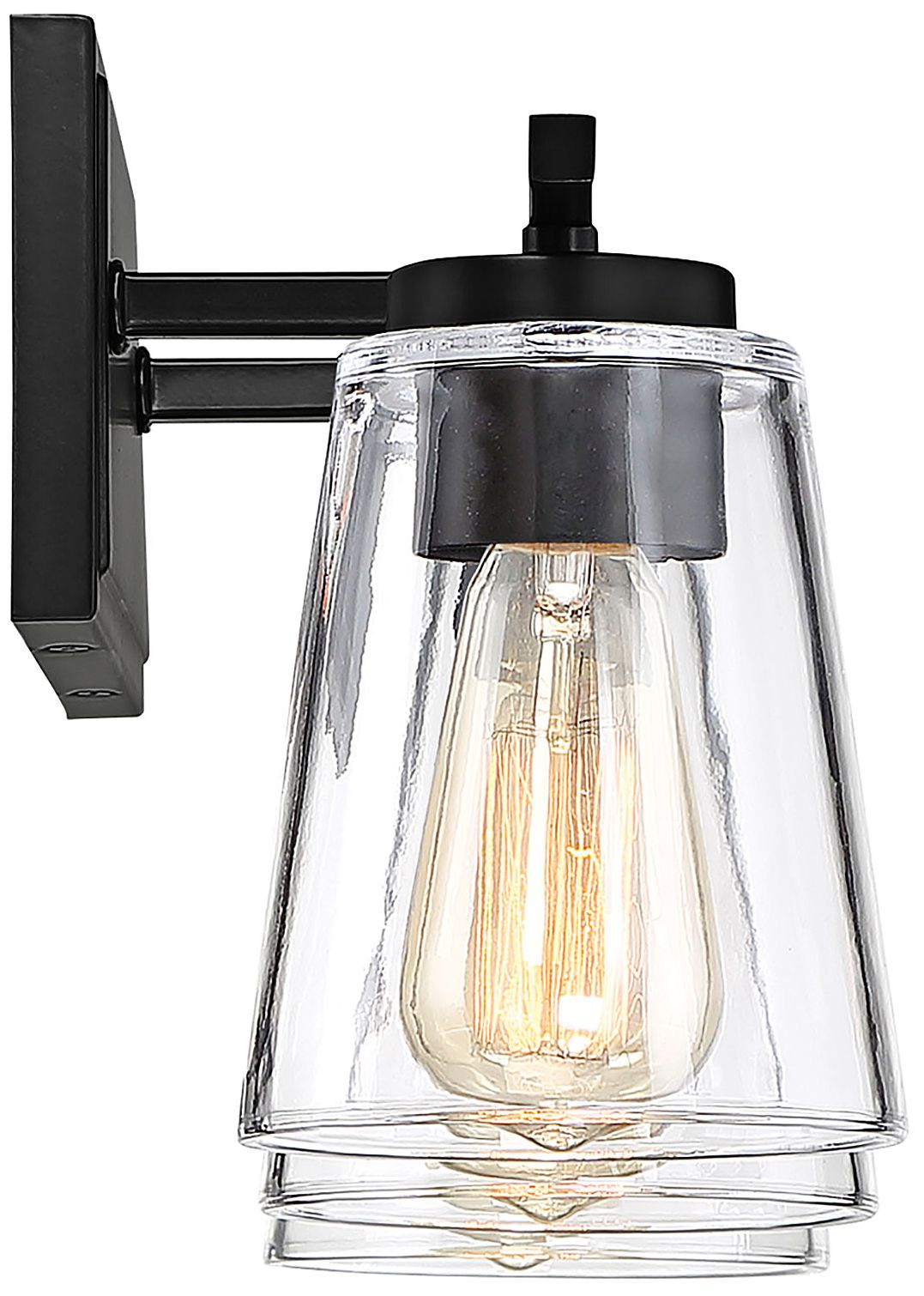 Calhoun 3-Light Bathroom Vanity Light in Black in scene