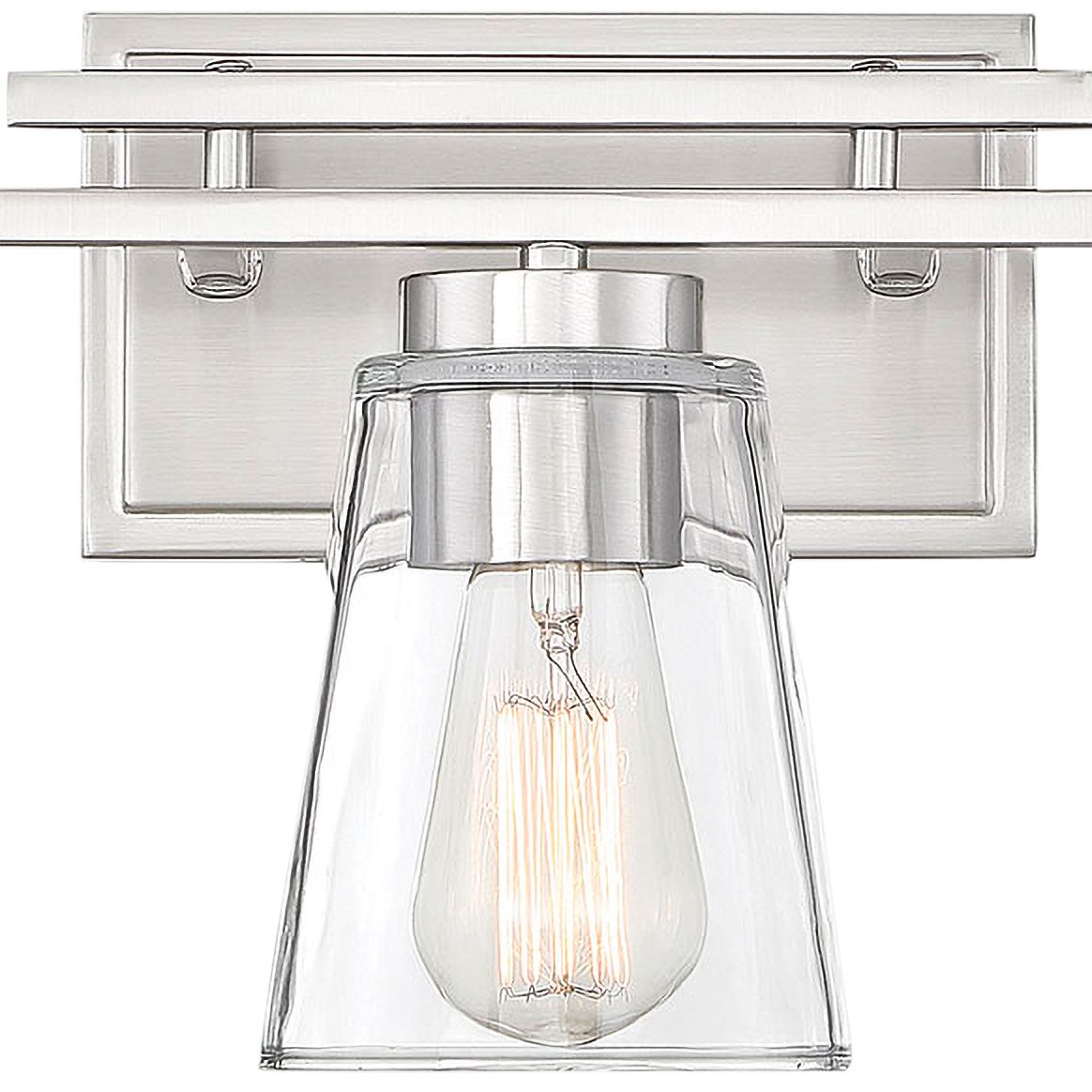 Image 4 Calhoun 3-Light Bathroom Vanity Light in Satin Nickel more views