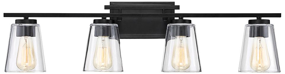 Calhoun 4-Light Bathroom Vanity Light in Black