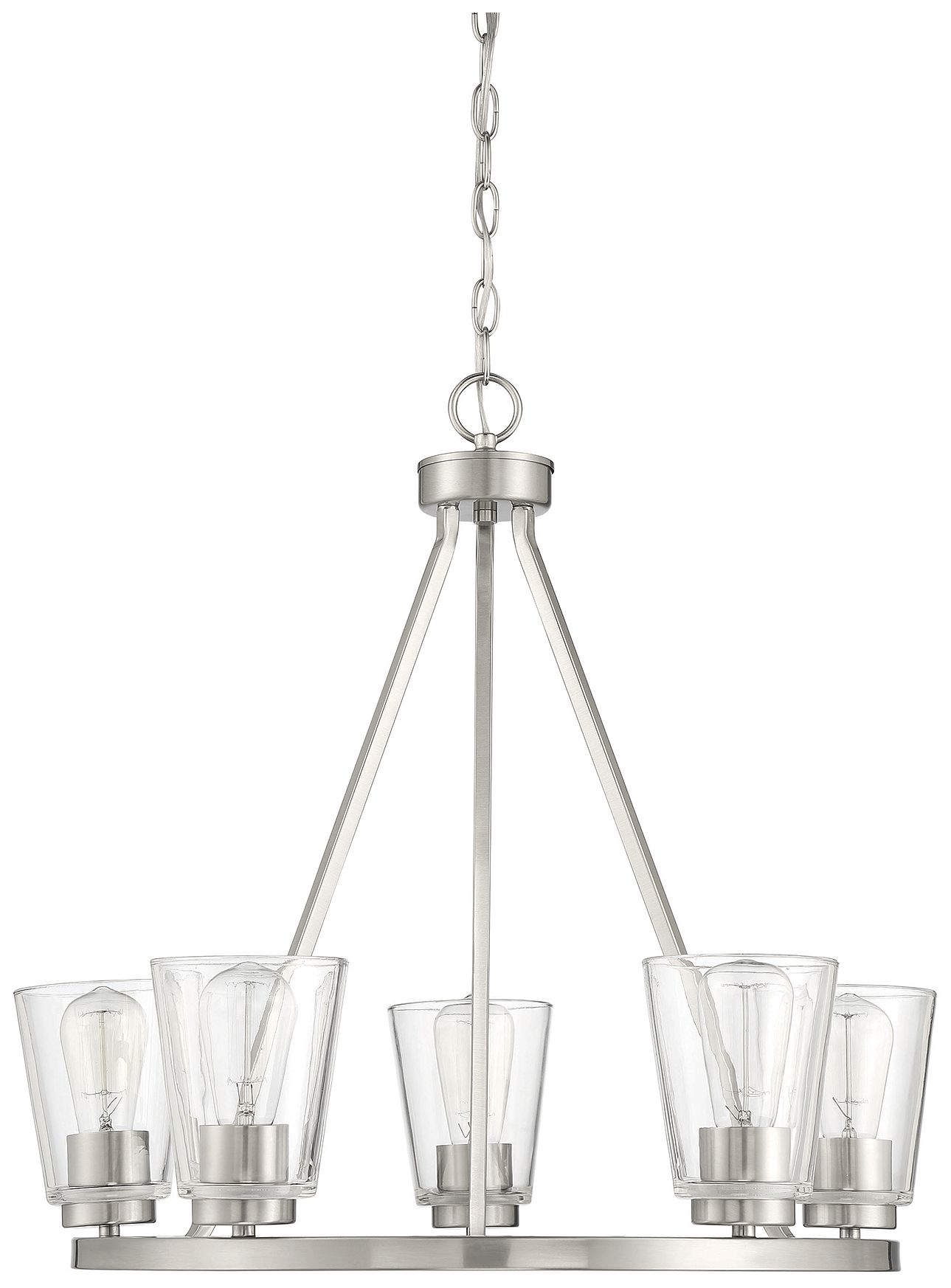 Image 2 Calhoun 5-Light Chandelier in Satin Nickel more views