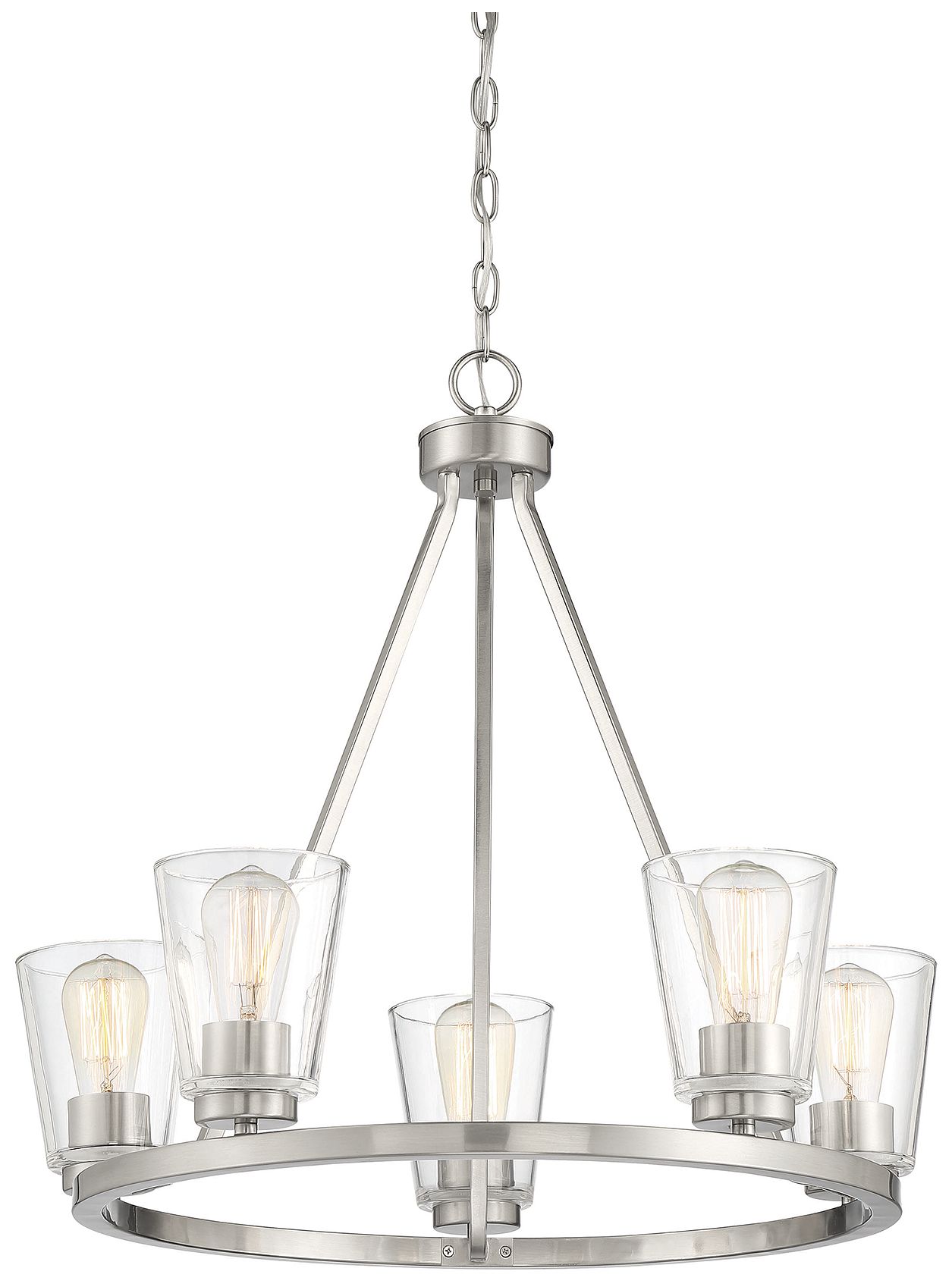 Image 3 Calhoun 5-Light Chandelier in Satin Nickel more views